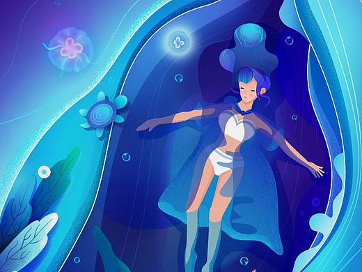 微渐变插画习作