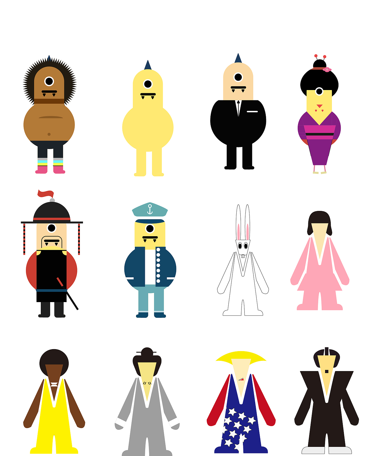 小人物|平面|图案|百般纵容_临摹作品-站酷zcool