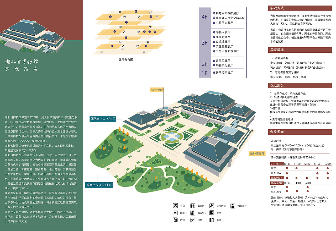 湖北省博物馆导览手册设计