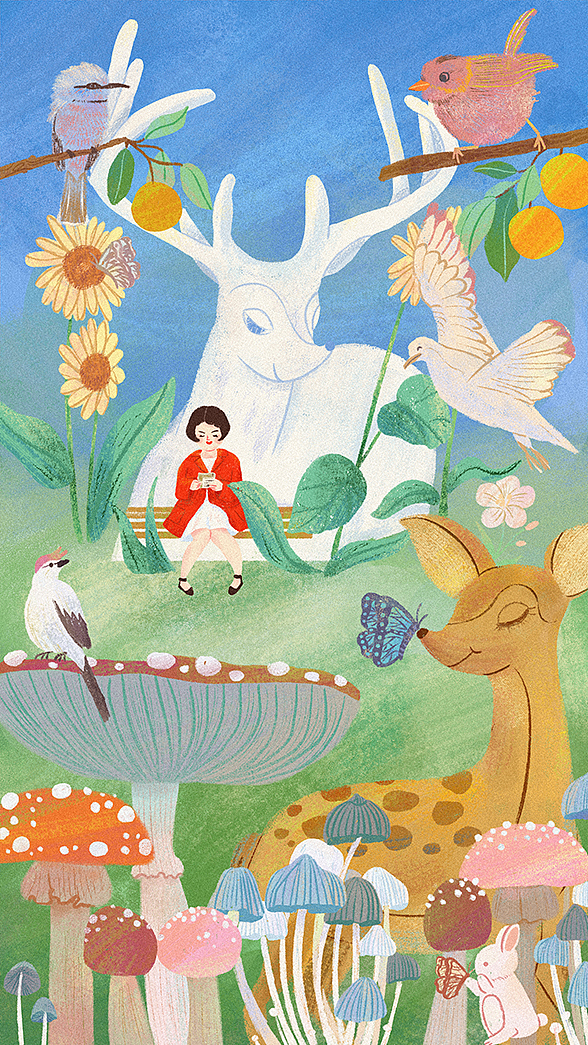 乐划锁屏 ｜奇幻大自然（图ZMjY1ODk1MDMy） - 海报 - 站酷设计师画画的阿丹原创素材 - 站酷ZCOOL