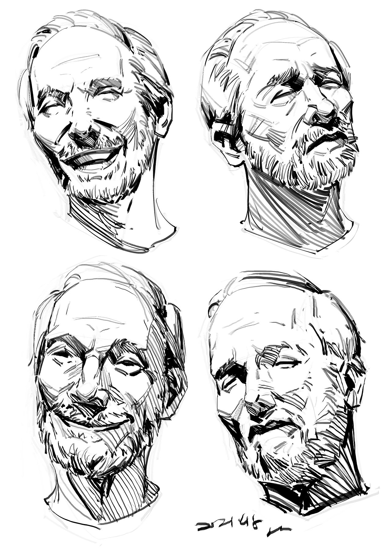 最近的部分速写练习（图ZMjUwNTI0ODU2） - 绘画 - 站酷设计师半岛酒徒原创素材 - 站酷ZCOOL