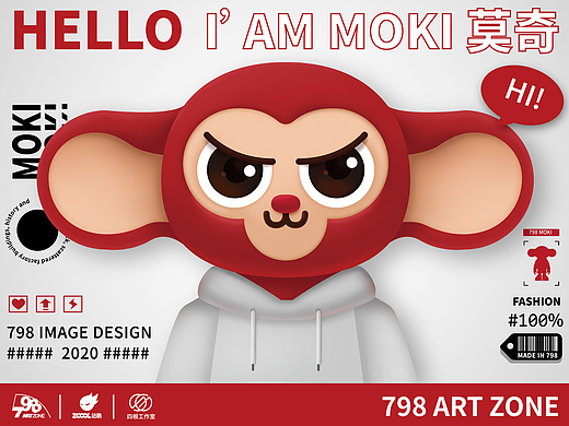 798原创IP形象设计——HELLO I'AM MOKI 莫奇