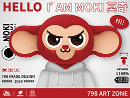 798原创IP形象设计——HELLO I'AM MOKI 莫奇
