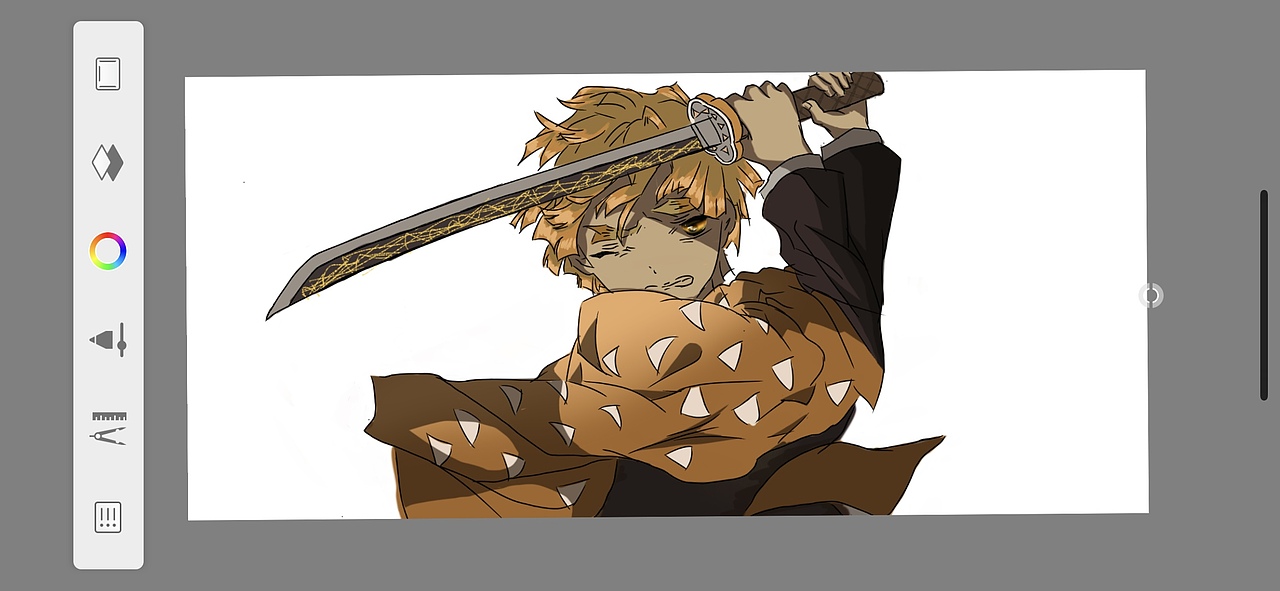 鬼灭之刃 手机画作（图ZMjY1NDk4ODIw） - 创作习作 - 站酷设计师月亮上面有个你原创素材 - 站酷ZCOOL