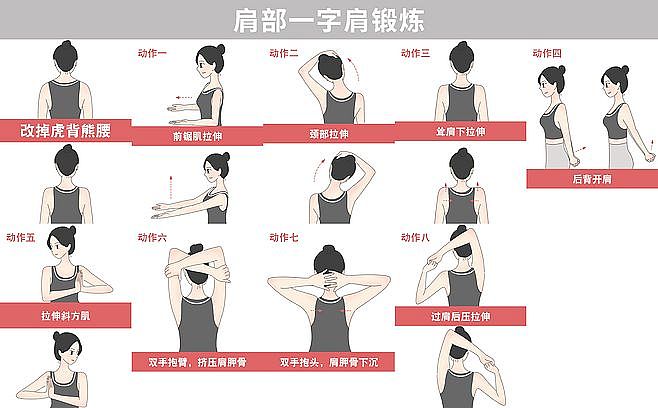 肩部一字肩锻炼