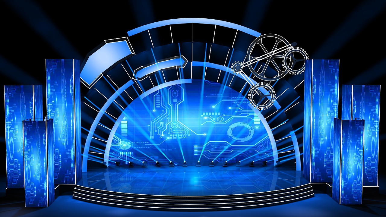 某活动舞台方案设计|空间|舞台美术|dgcc - 原创作品 - 站酷 (zcool)