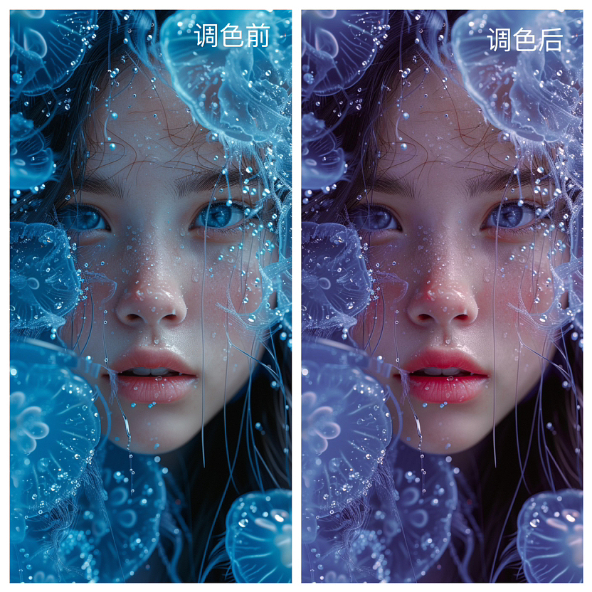 AIGC：水母女孩（图ZMzYxMzc1NDcy） - AI作品 - 站酷设计师灯小wing原创素材 - 站酷ZCOOL