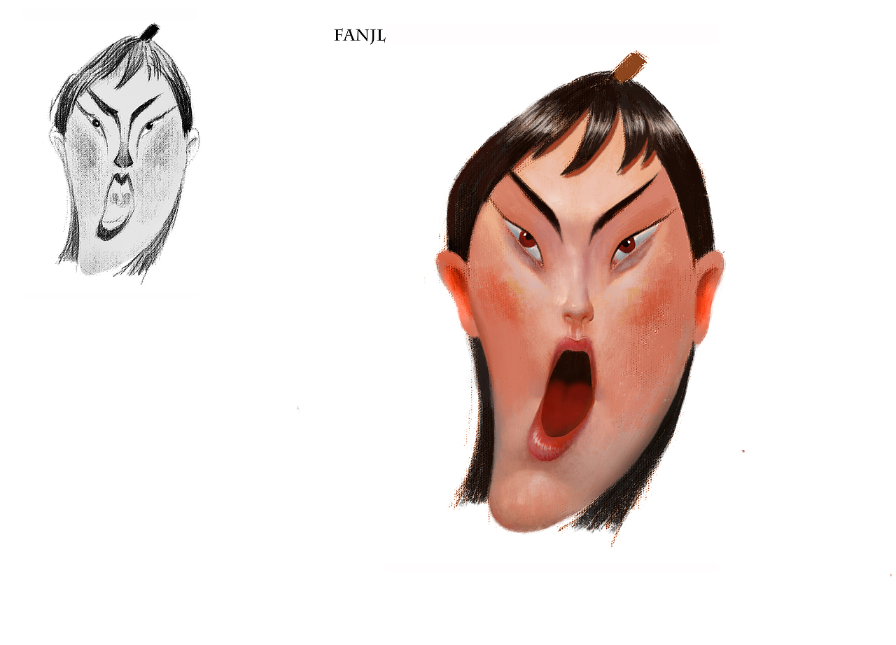 角色面部设计（图ZMTA0NzY0NTky） - 概念设定 - 站酷设计师樊安安原创素材 - 站酷ZCOOL