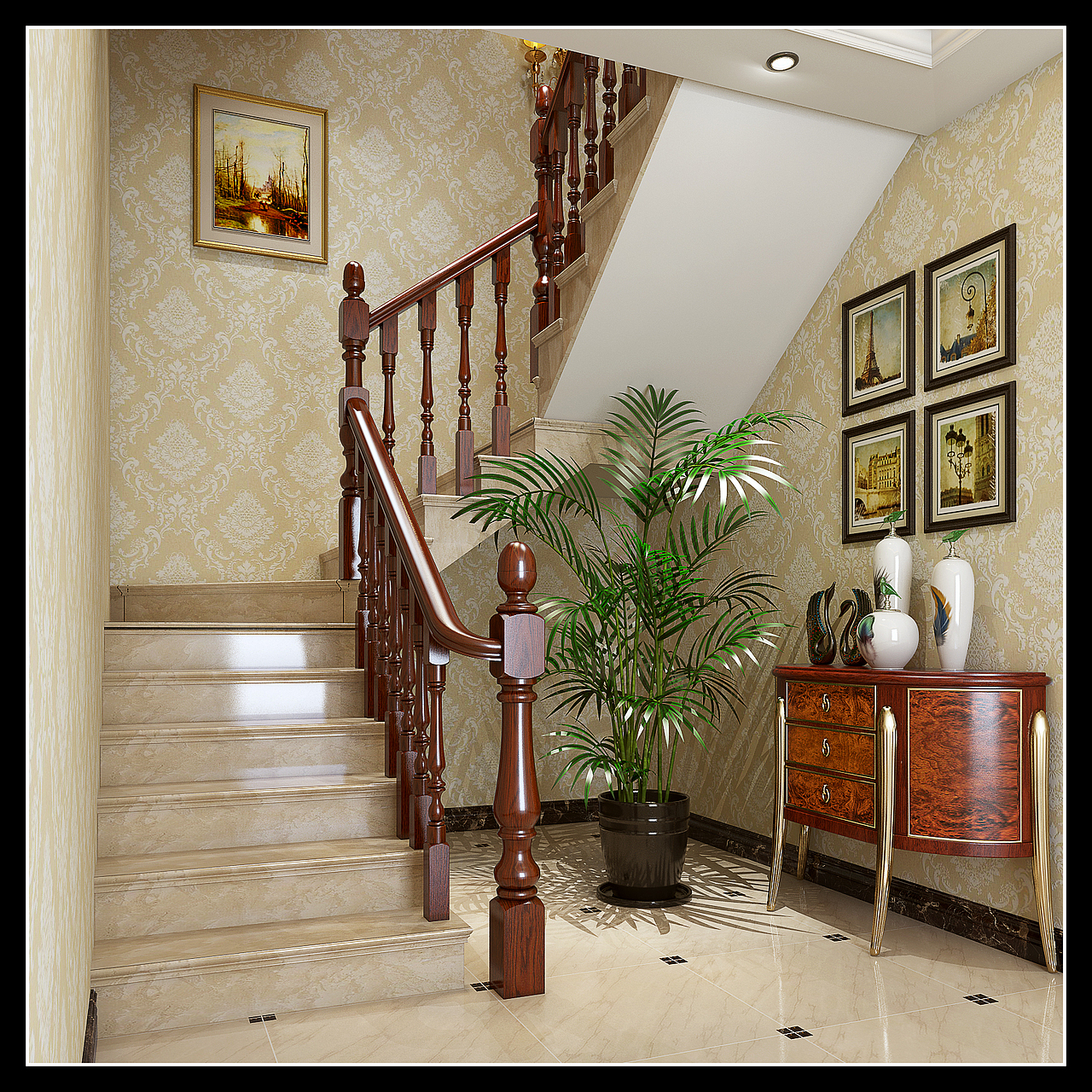 复式别墅楼梯楼梯方案