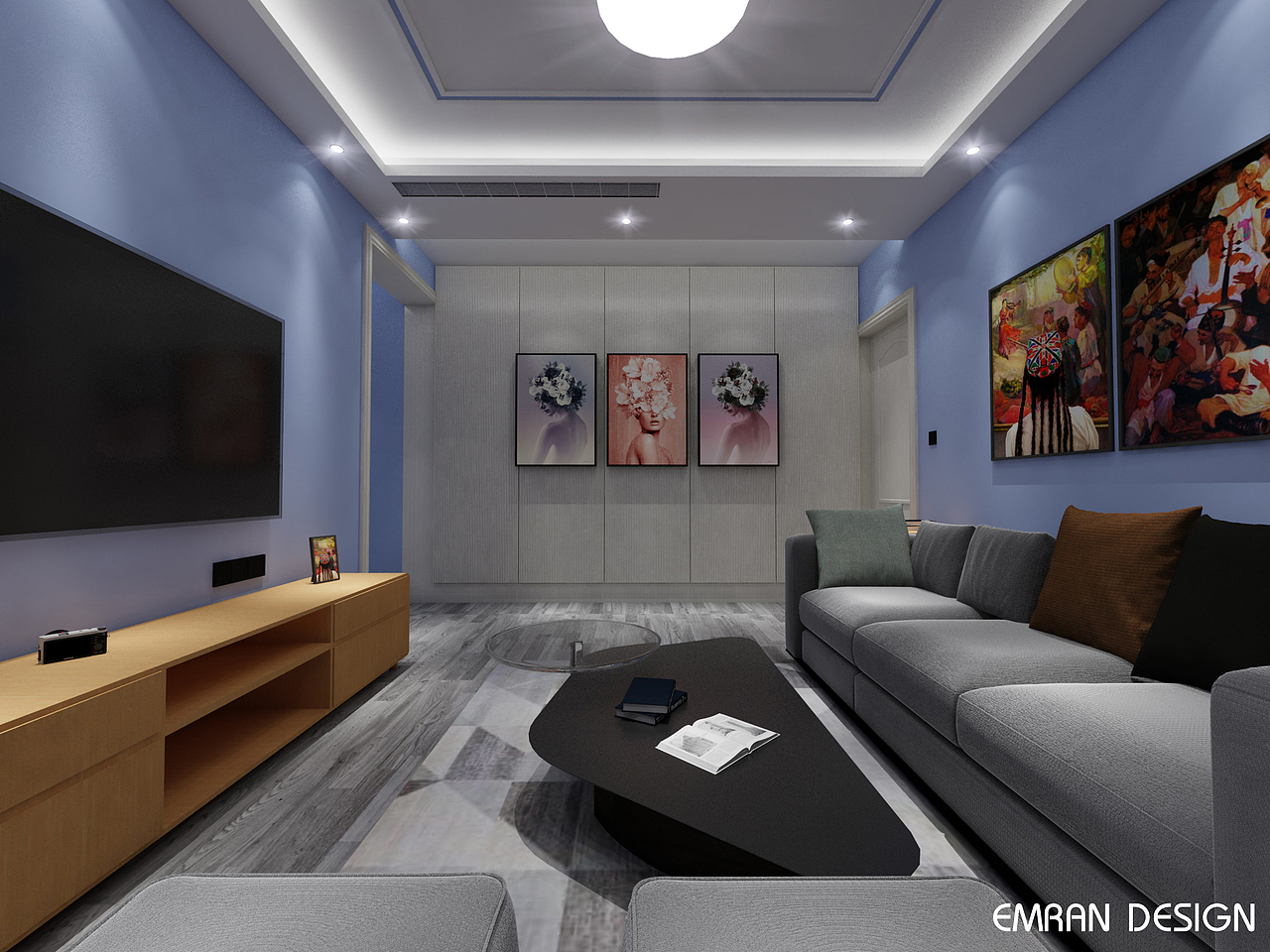 出租房客厅家装设计效果图