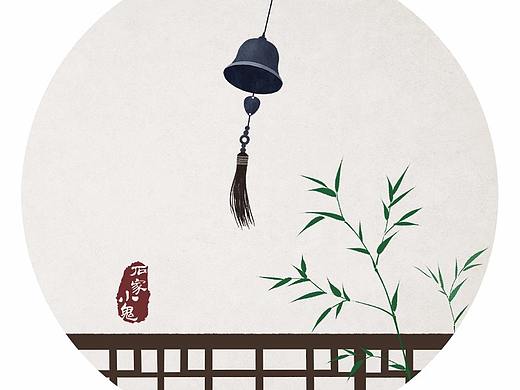 春风吹铃铛——中国风插画