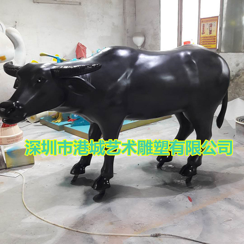 乡村建设旅游农耕文化玻璃钢牧童骑水牛雕塑定制哪家好（图ZMTkzMDU0NDMy） - 雕塑 - 站酷设计师港城雕塑原创素材 - 站酷ZCOOL