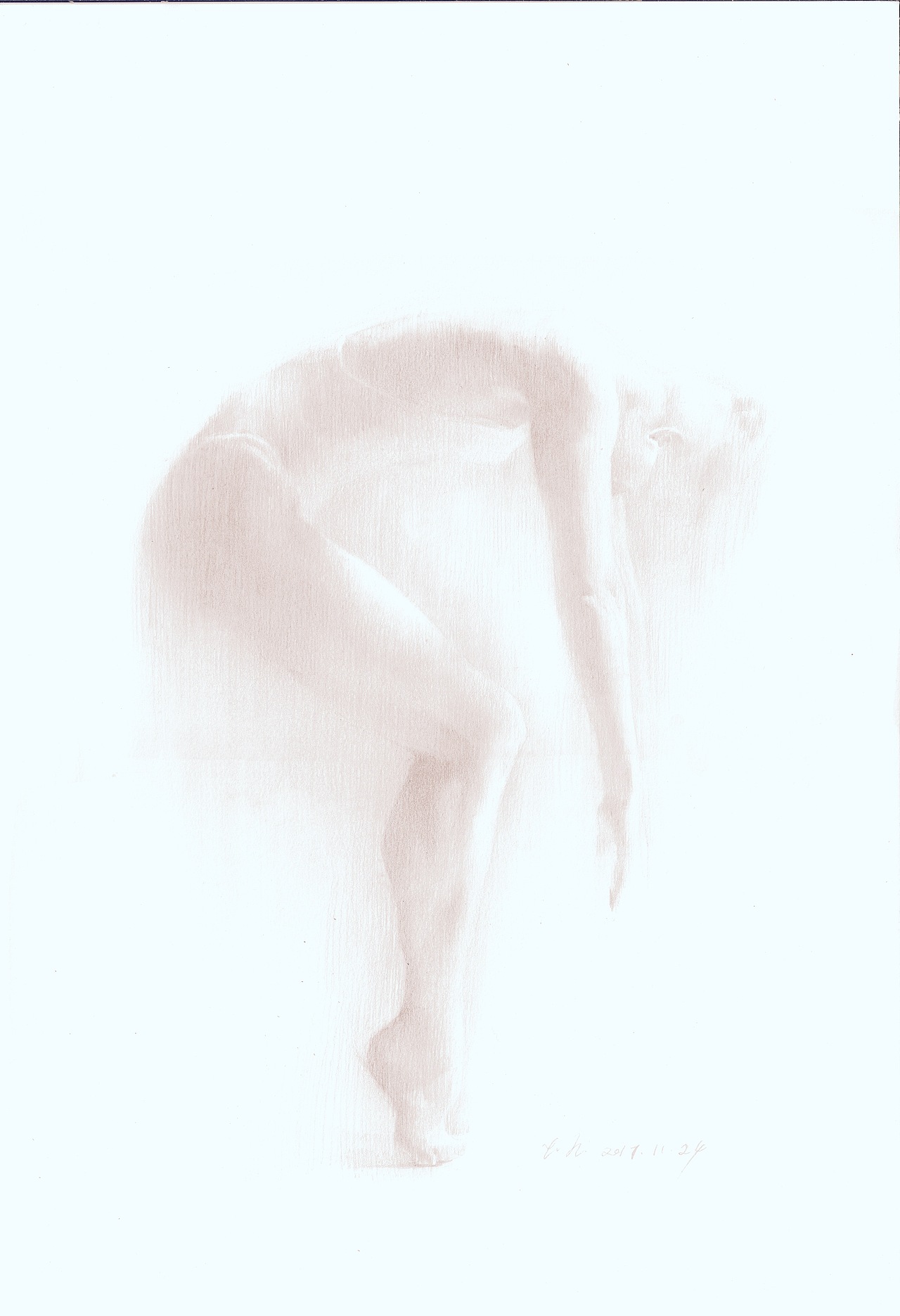 素描-舞者（圖ZMTAxNzE4MDg4） - 繪畫 - 站酷設(shè)計師閆懷原創(chuàng)素材 - 站酷ZCOOL