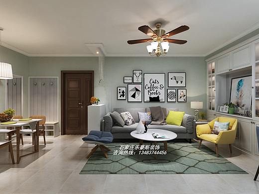 石家庄翰林观天下103㎡简约风格效果案例