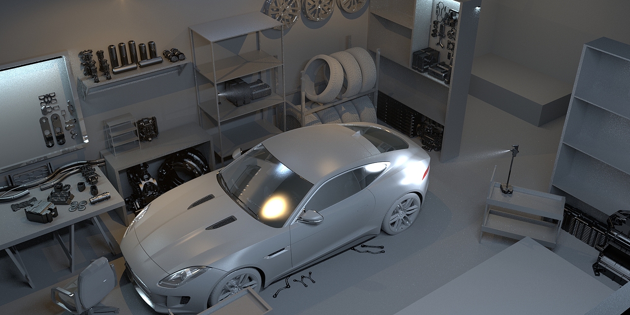 Auto repair shop 概念设计（图ZMjA2MTQyNzAw） - 概念设定 - 站酷设计师马祖超原创素材 - 站酷ZCOOL