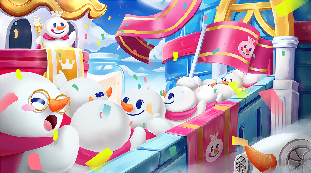 蔬菜帮蜜雪冰城品牌绘本插图