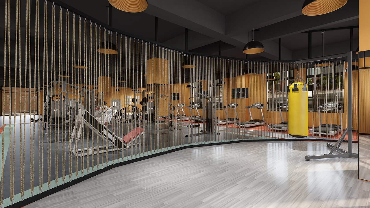 珠宝大学健身房（图ZMjY2NzMzMzk2） - 商业空间设计 - 站酷设计师样斌兵原创素材 - 站酷ZCOOL