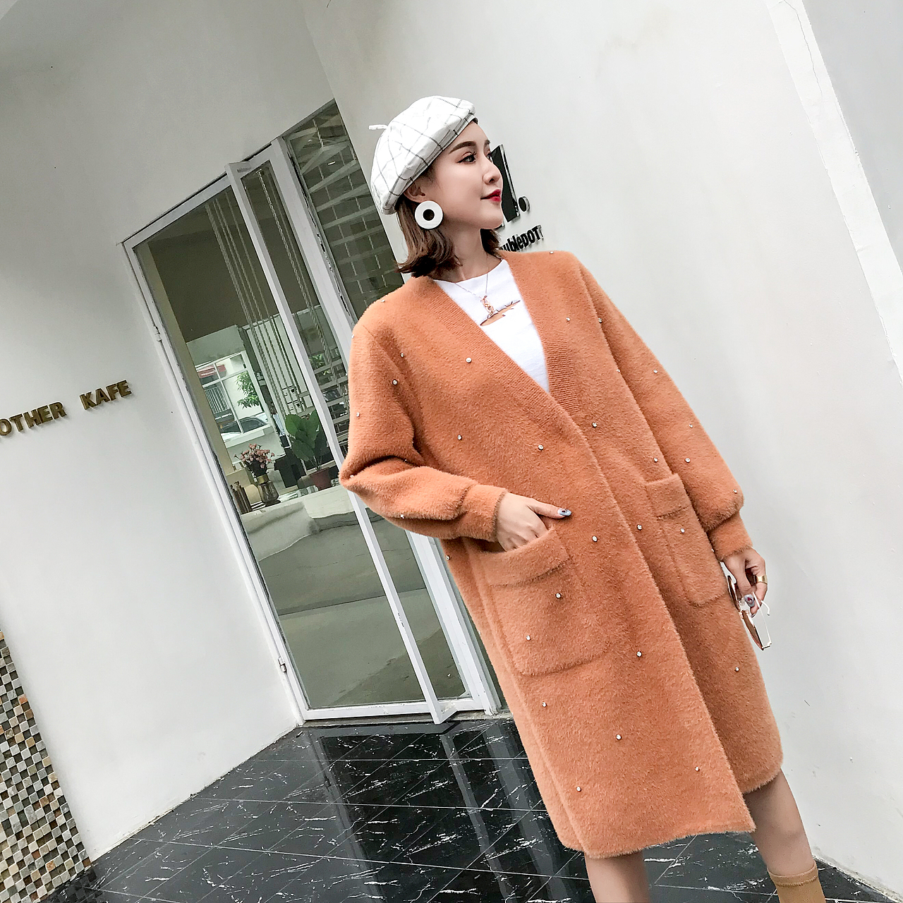 朋盛传媒-瑶瑶毛呢外套拍摄 淘宝拍摄