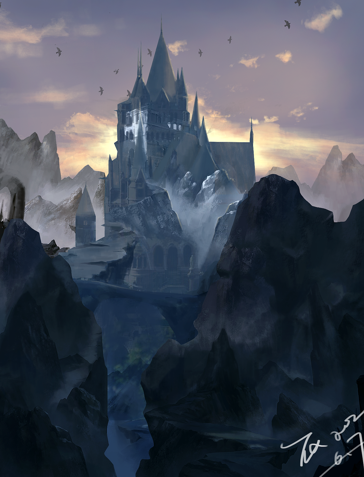 概念场景概念插画设计练习