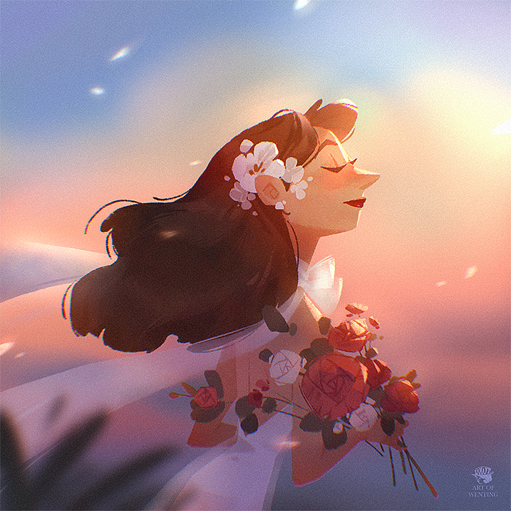 用柔光等图层模式给画面制造光感,调整画面的颜色,添加画面细节