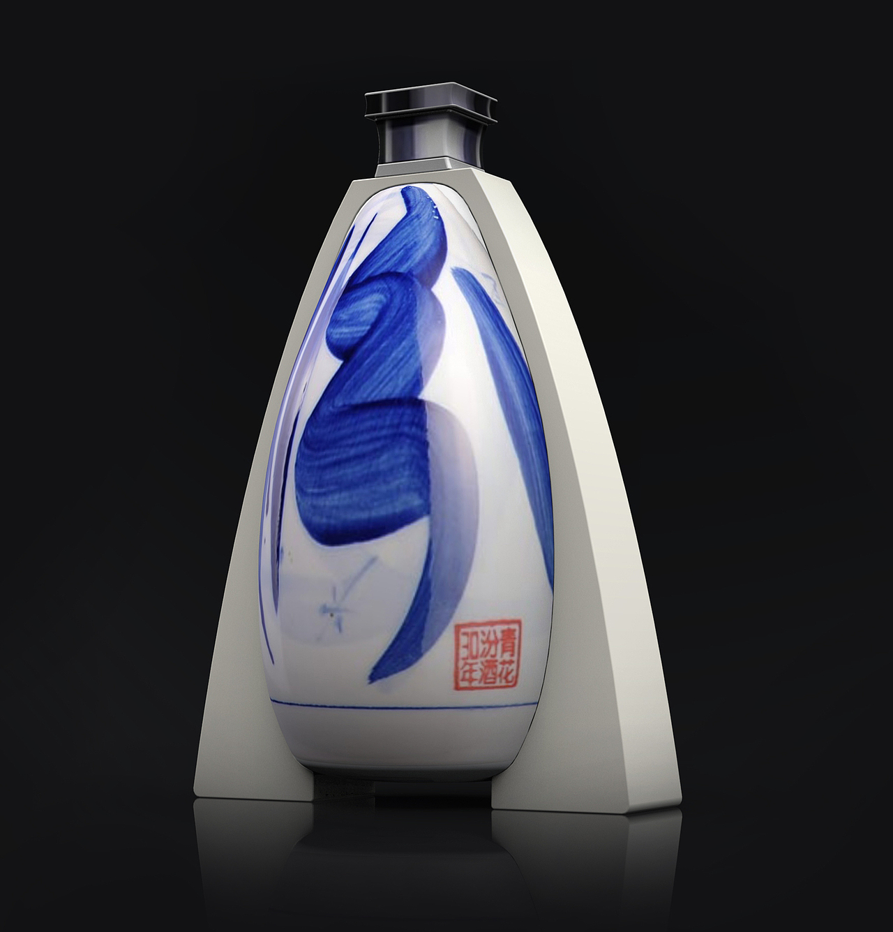 汾酒品牌酒瓶造型设计