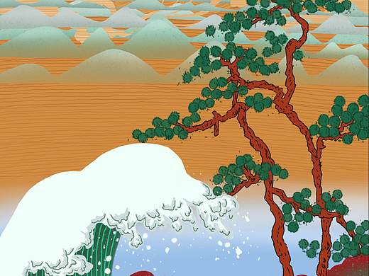 风景中的非自然风景