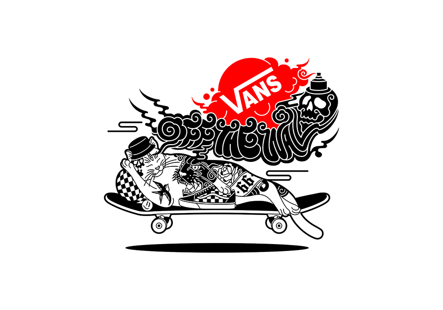 NOT CAT WALL（图ZMTU0MjIwOTA0） - 商业插画 - 站酷设计师jmeans原创素材 - 站酷ZCOOL