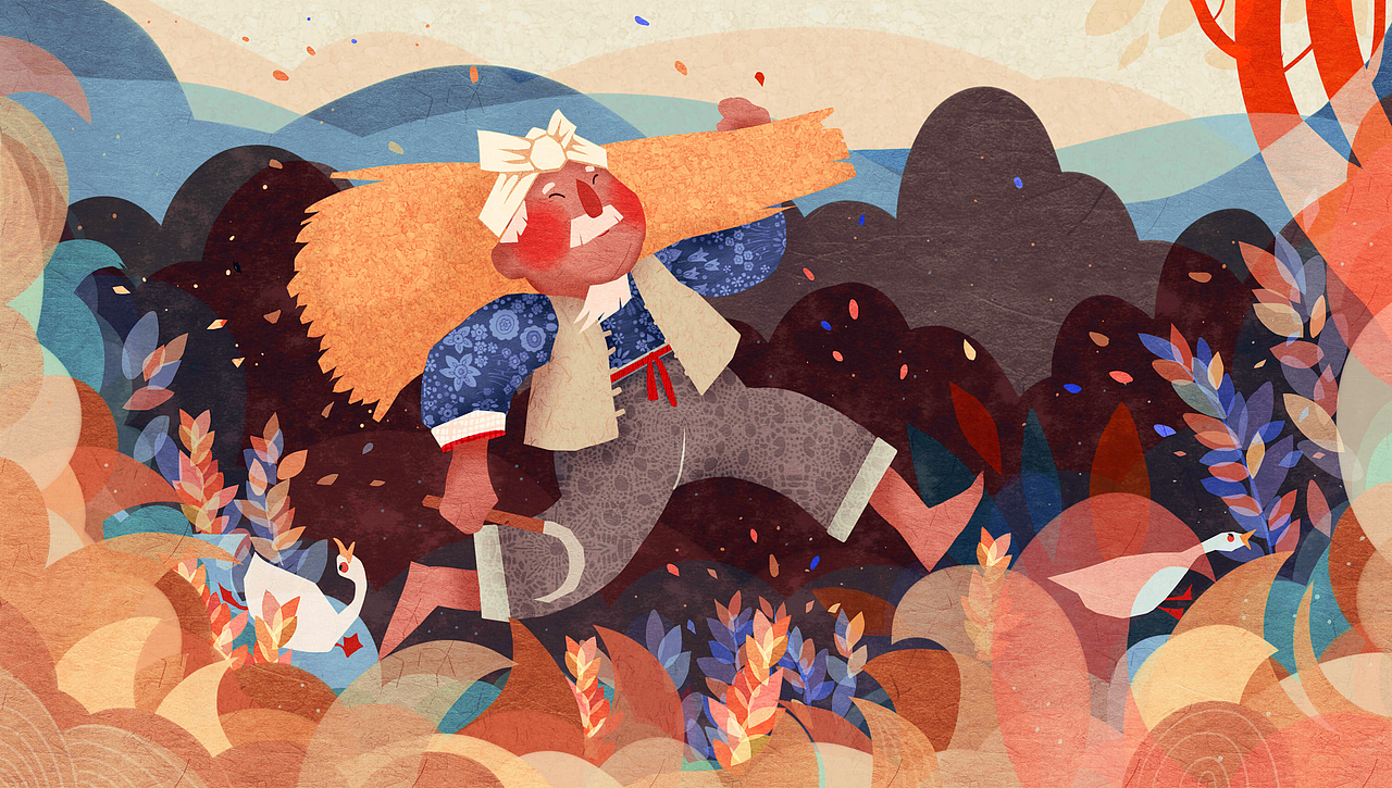 老稻农（图ZNTAwMDg3OTI=） - 商业插画 - 站酷设计师南瓜匠原创素材 - 站酷ZCOOL