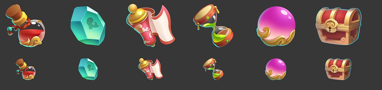 中国风Q版图标练习