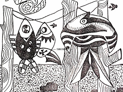 Decorative Painting (Black and White)