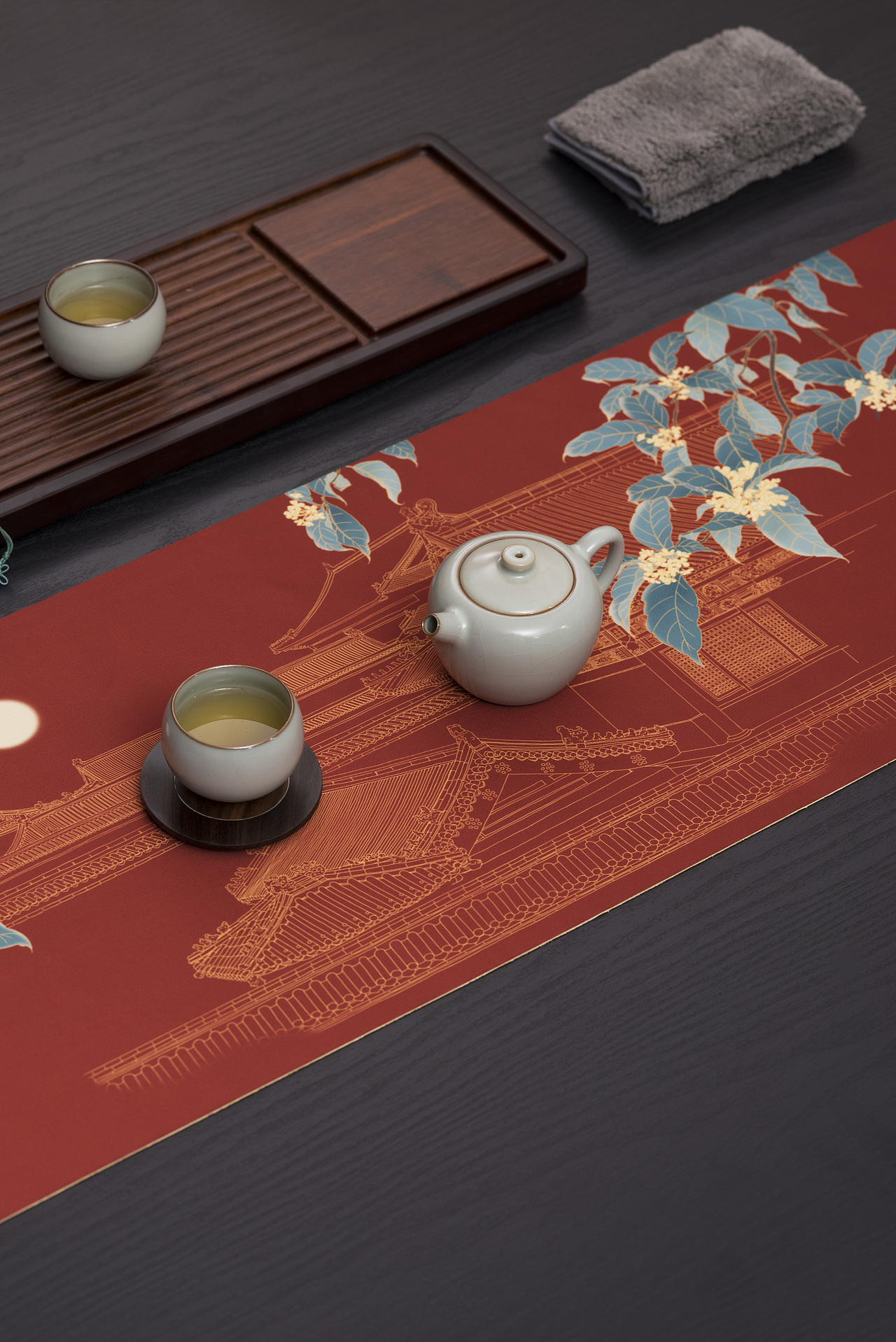 形相轻奢茶席-月下故宫系列