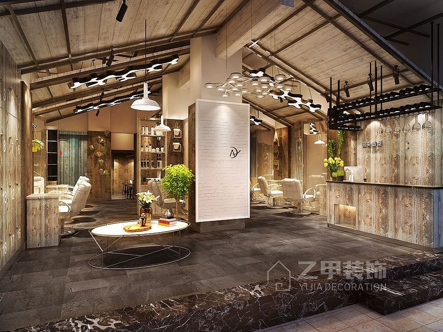 《A艺理发店设计案例》-拉萨理发店设计