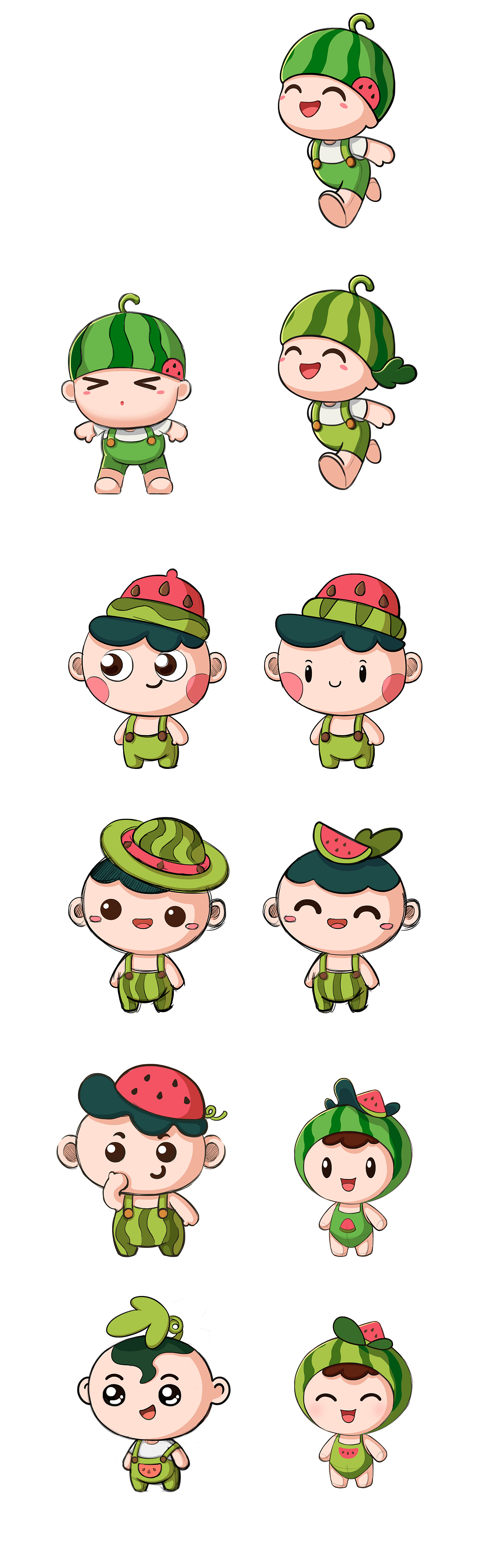 西瓜ip形象原创设计需要的联系我售卖