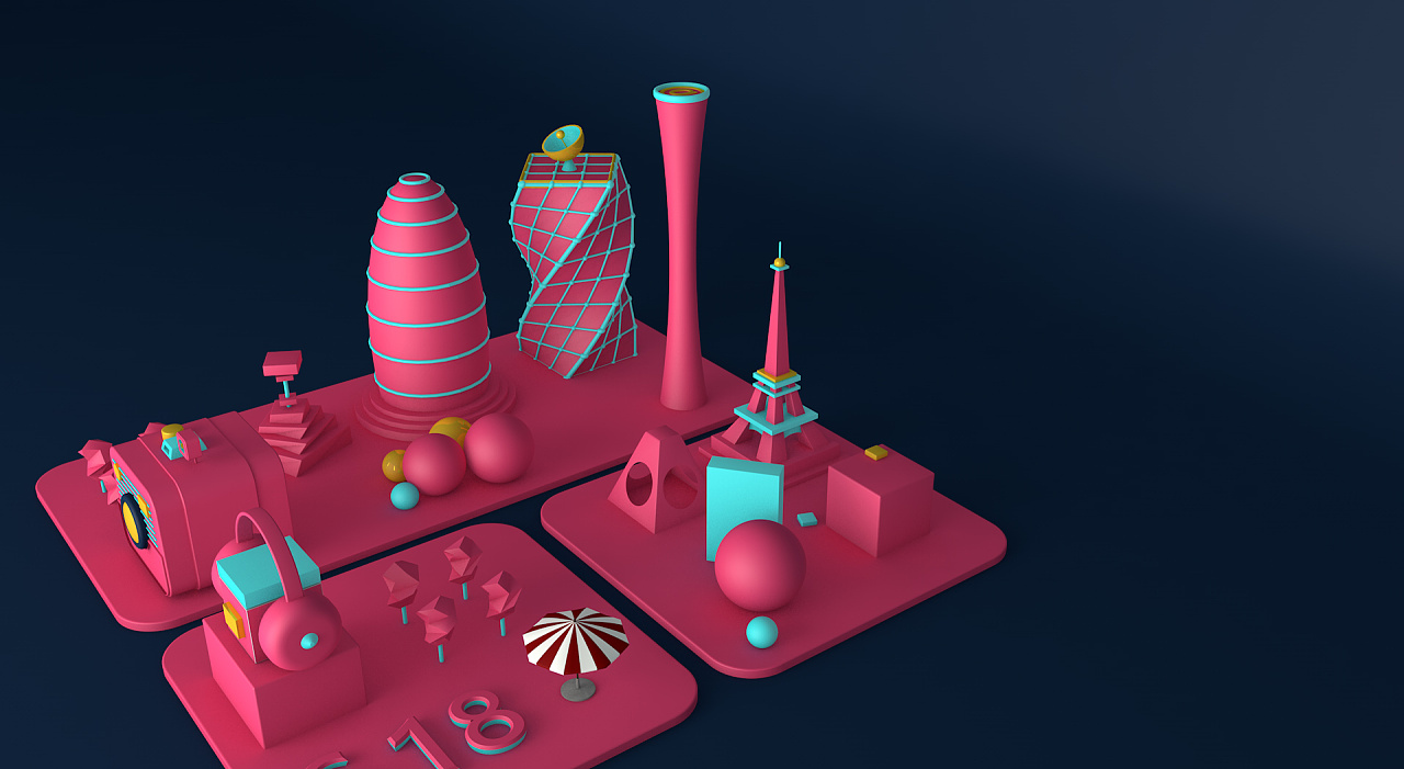 c4d 电商场景搭建