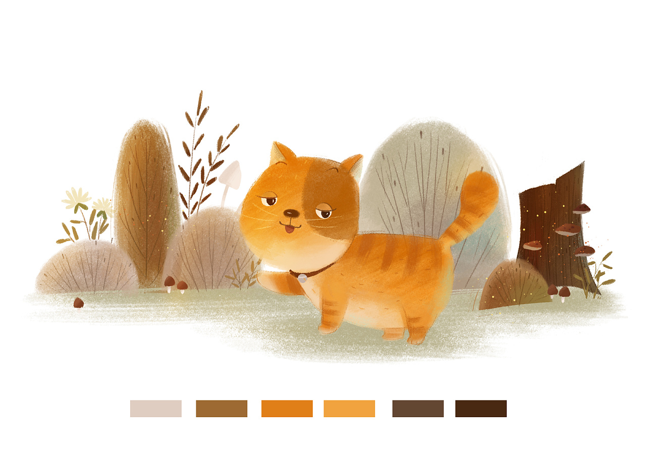 小猫|插画|儿童插画|墨豆33 - 临摹作品 - 站酷 (zcool)