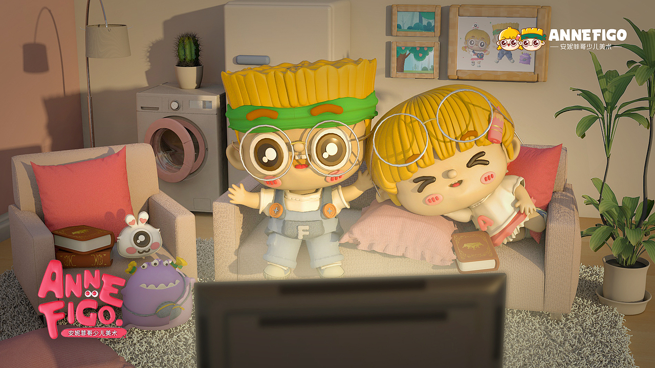 安妮菲哥少儿美术品牌设计（IP）