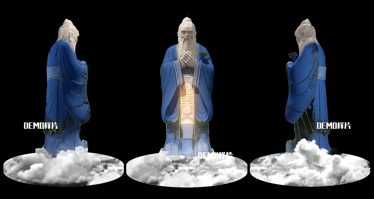 昭通孔子雕像投影秀（图ZMjg2OTA3MDg4） - 动画/影视 - 站酷设计师逊啊原创素材 - 站酷ZCOOL