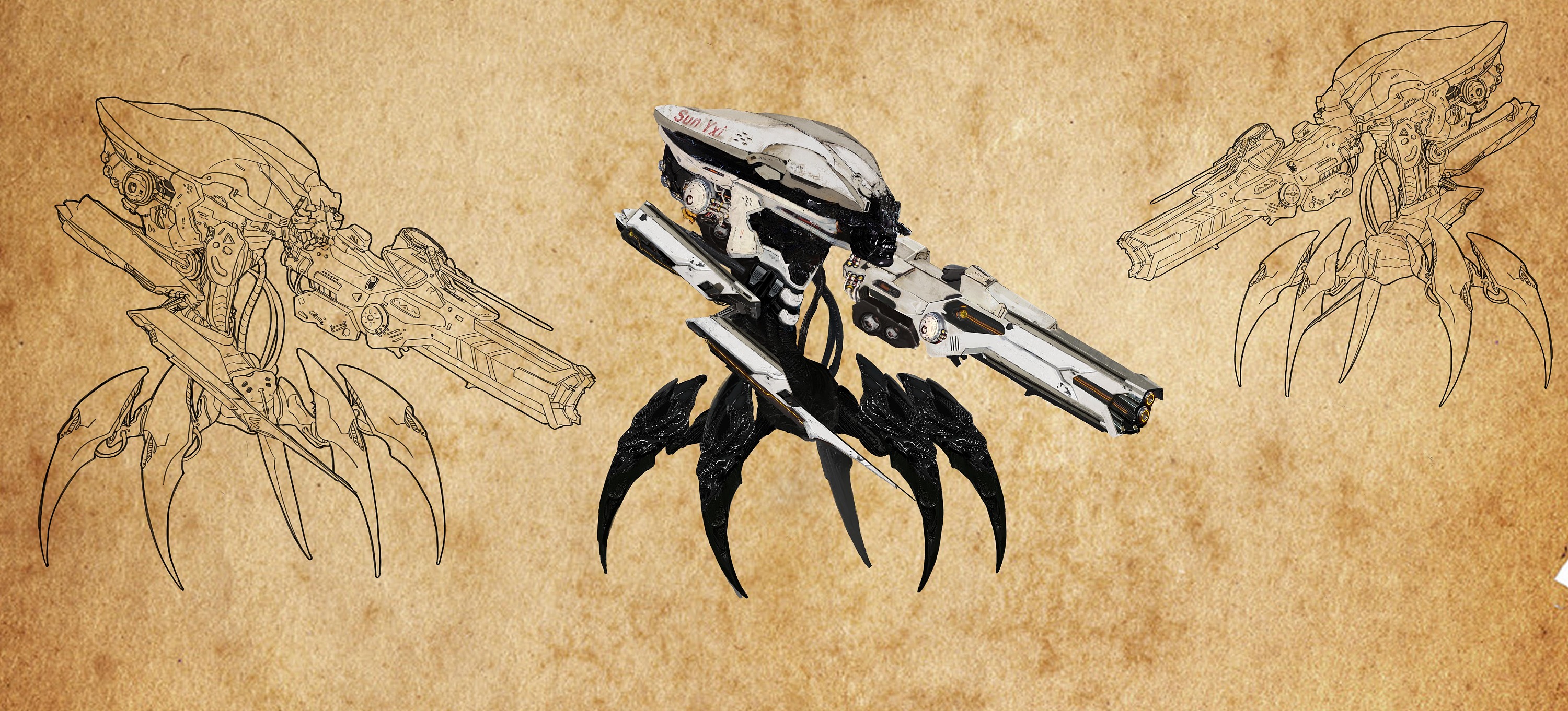 一个外星机甲设计