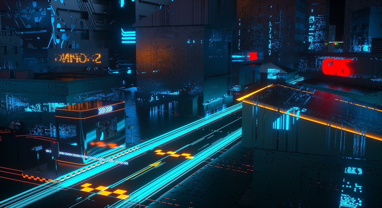 赛博朋克 科技城市（图ZMTkzOTc4NTEy） - 场景 - 站酷设计师Mr罗L原创素材 - 站酷ZCOOL