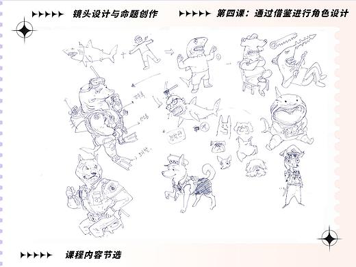 通过借鉴进行角色设计。2021年金政基必修课D内容节选