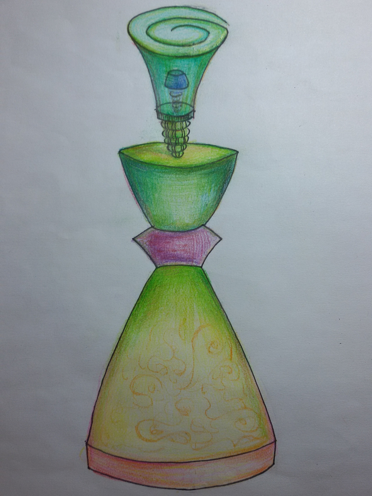容器造型——手绘香水瓶