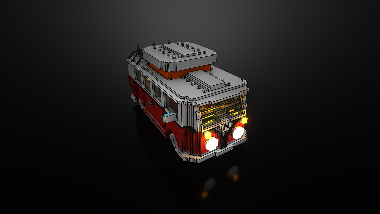 MagicaVoxel乐高大众