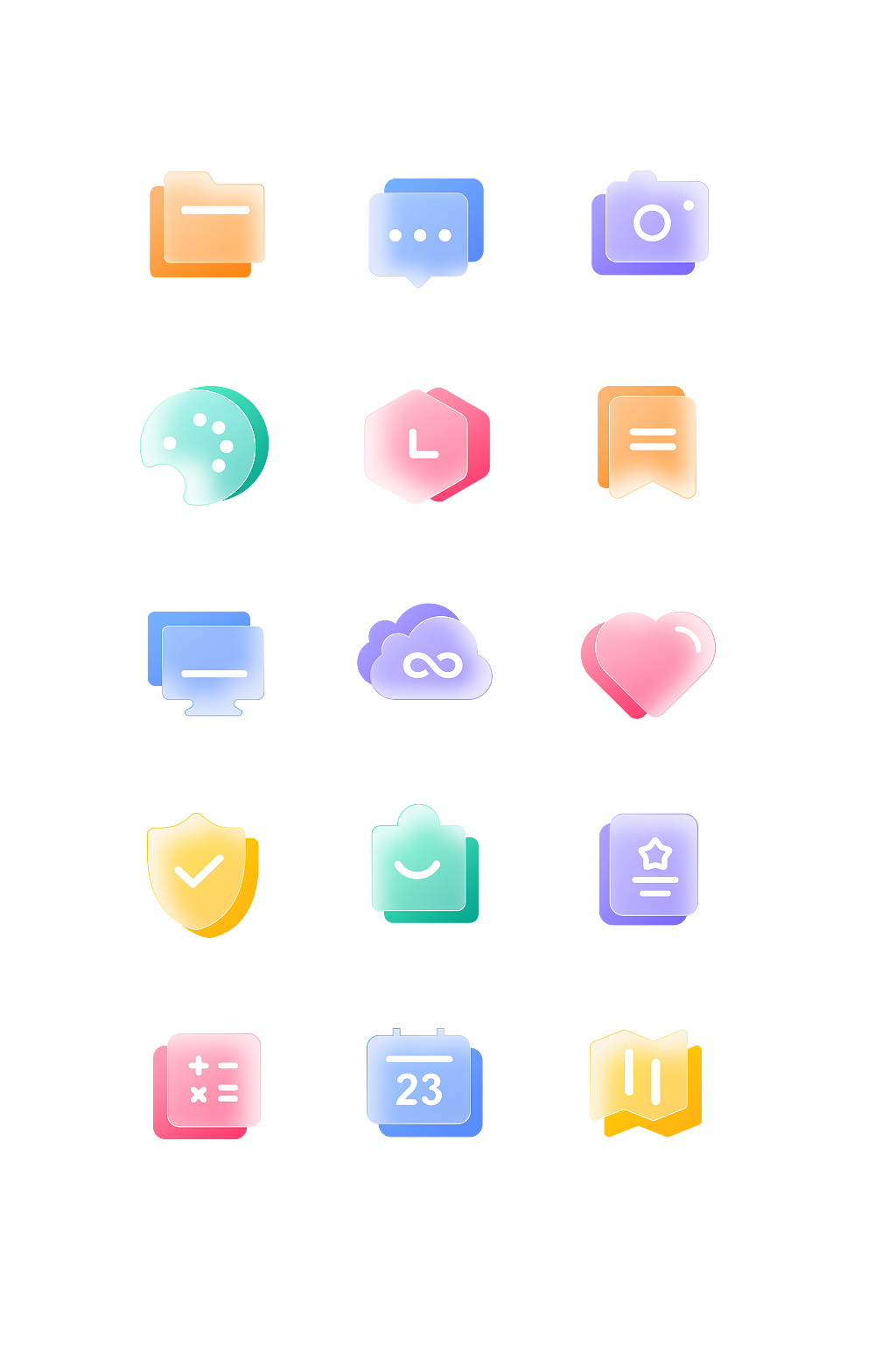 毛玻璃效果 图标（图ZMjgxNDQwODMy） - 图标 - 站酷设计师阿巴阿巴的猫原创素材 - 站酷ZCOOL