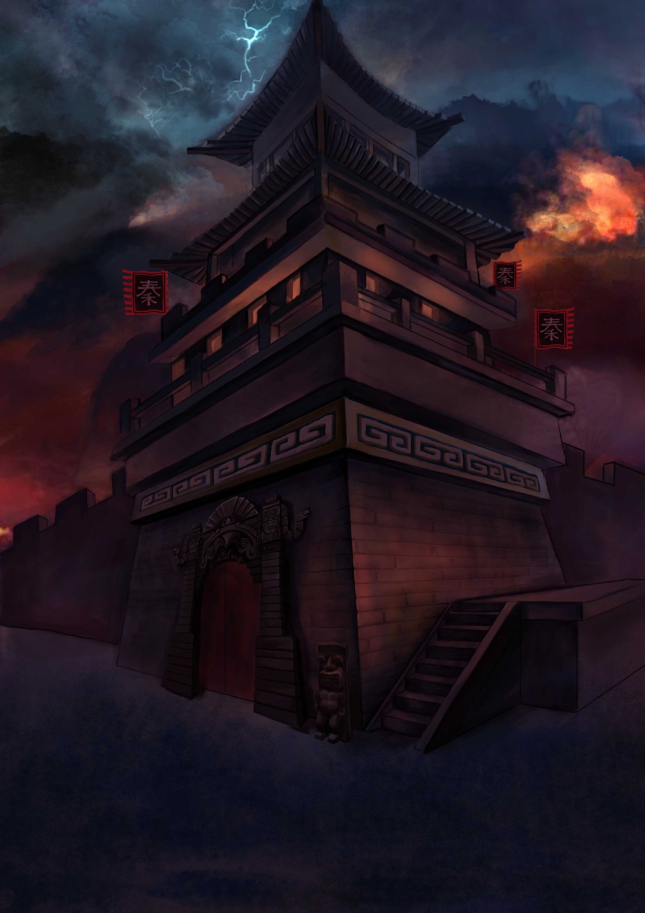 烽火台|插画|商业插画|荆荆发芽了 - 原创作品 - 站酷 (zcool)