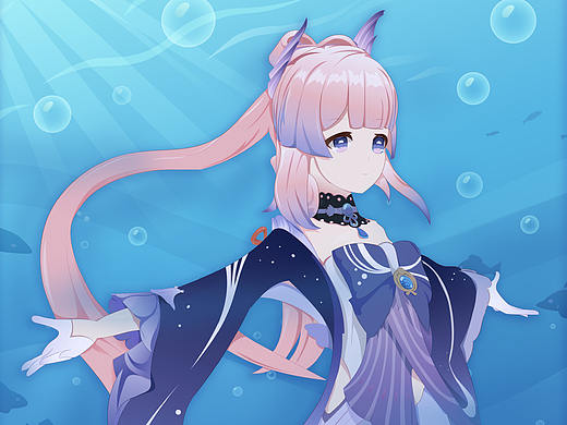 原神【珊瑚宫心海】立绘