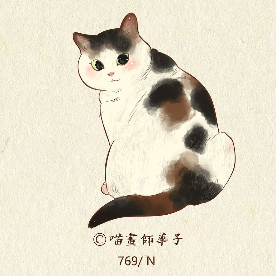 画猫的第三季100天，七百八十七天画猫纪录！（图ZMjIxOTE0MTQ0） - 艺术插画 - 站酷设计师喵画师华子原创素材 - 站酷ZCOOL