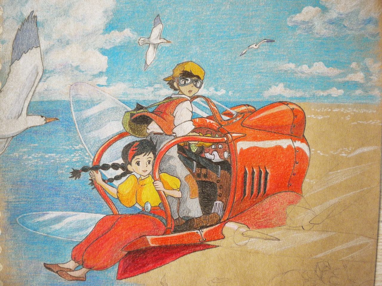 额也布吉岛~举报12分享原创作品插画创作习作彩铅肖像画素描手绘小