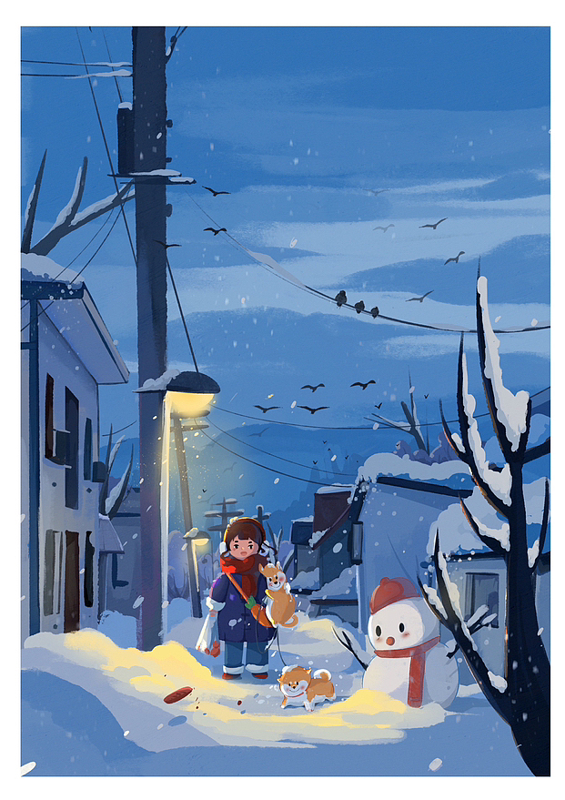 系列创作 四季（图ZMzI5ODM4NTQ0） - 商业插画 - 站酷设计师一把蒜原创素材 - 站酷ZCOOL