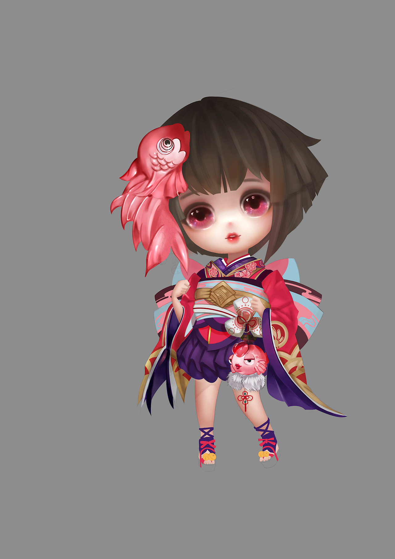 神乐（图ZNjkxMTYzMTY=） - 游戏原画 - 站酷设计师BananaPower原创素材 - 站酷ZCOOL