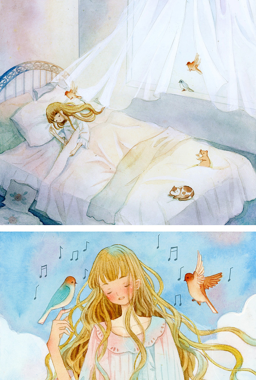 画匣子 小绘本 花间市集《花之恋》